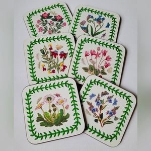 VTG 1997 Portmeirion Coasters Botanical Susan Williams Ellis Design New Zealand